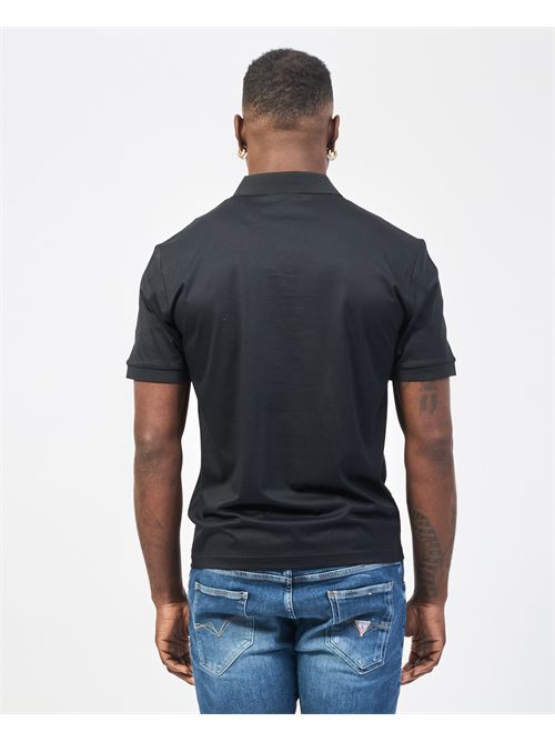 Polo Richmond X en coton avec logo brodé RICHMOND X | UMP25333POBLACK